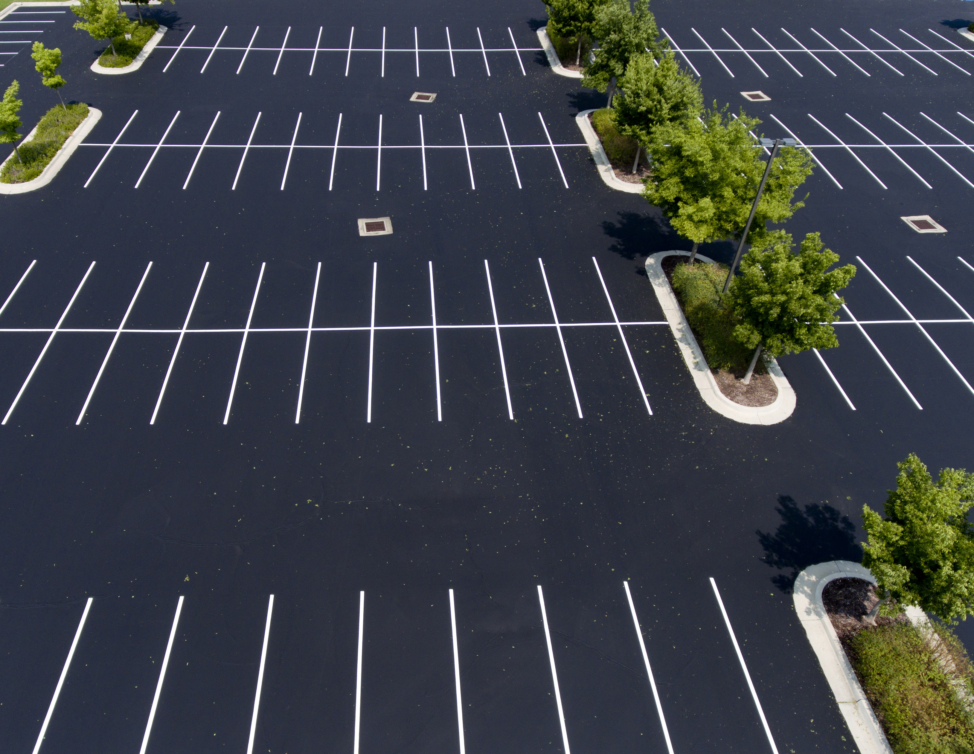 Commercial parking lot