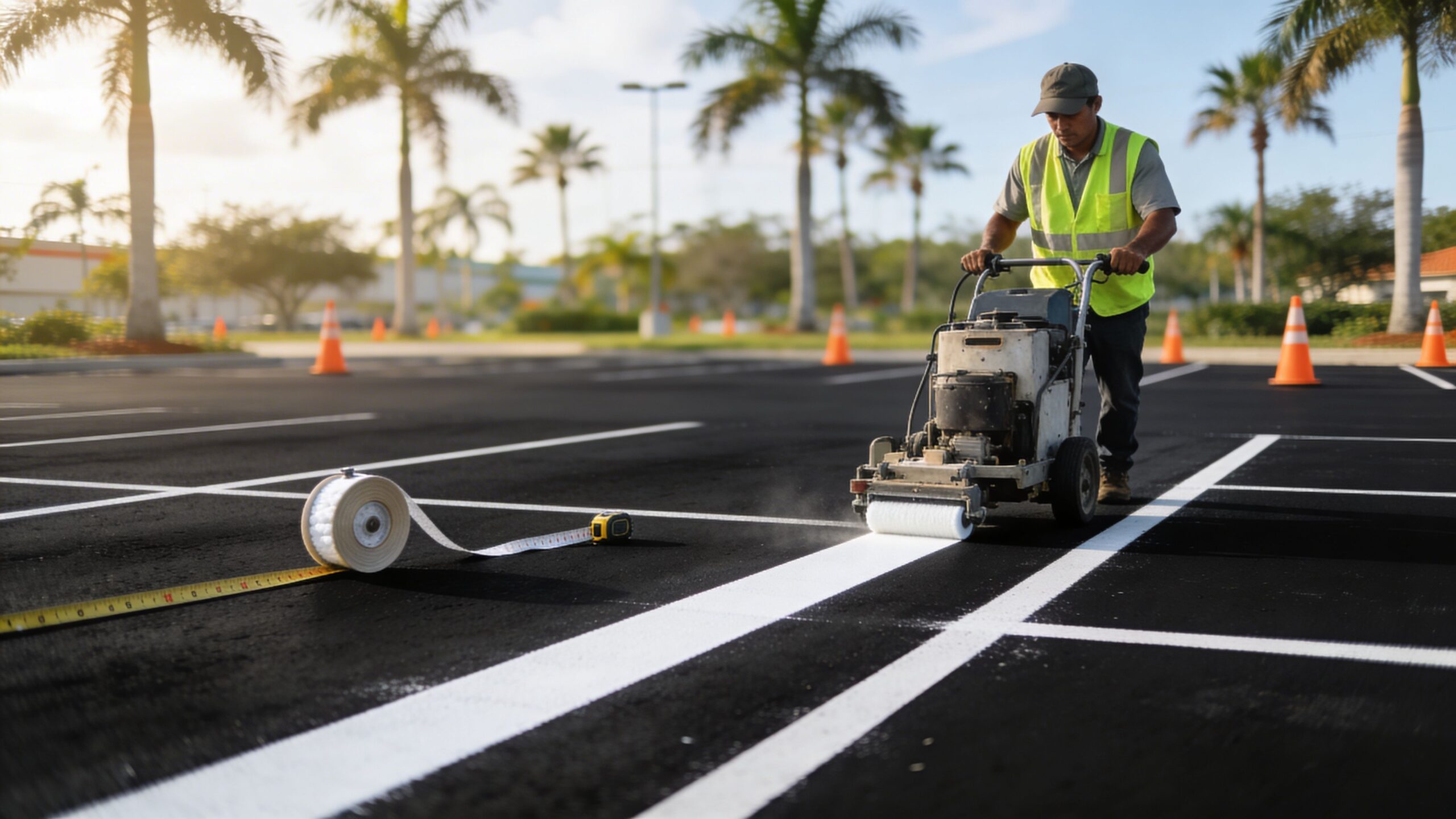 How to Stripe a Parking Lot: A Florida Pro’s Guide