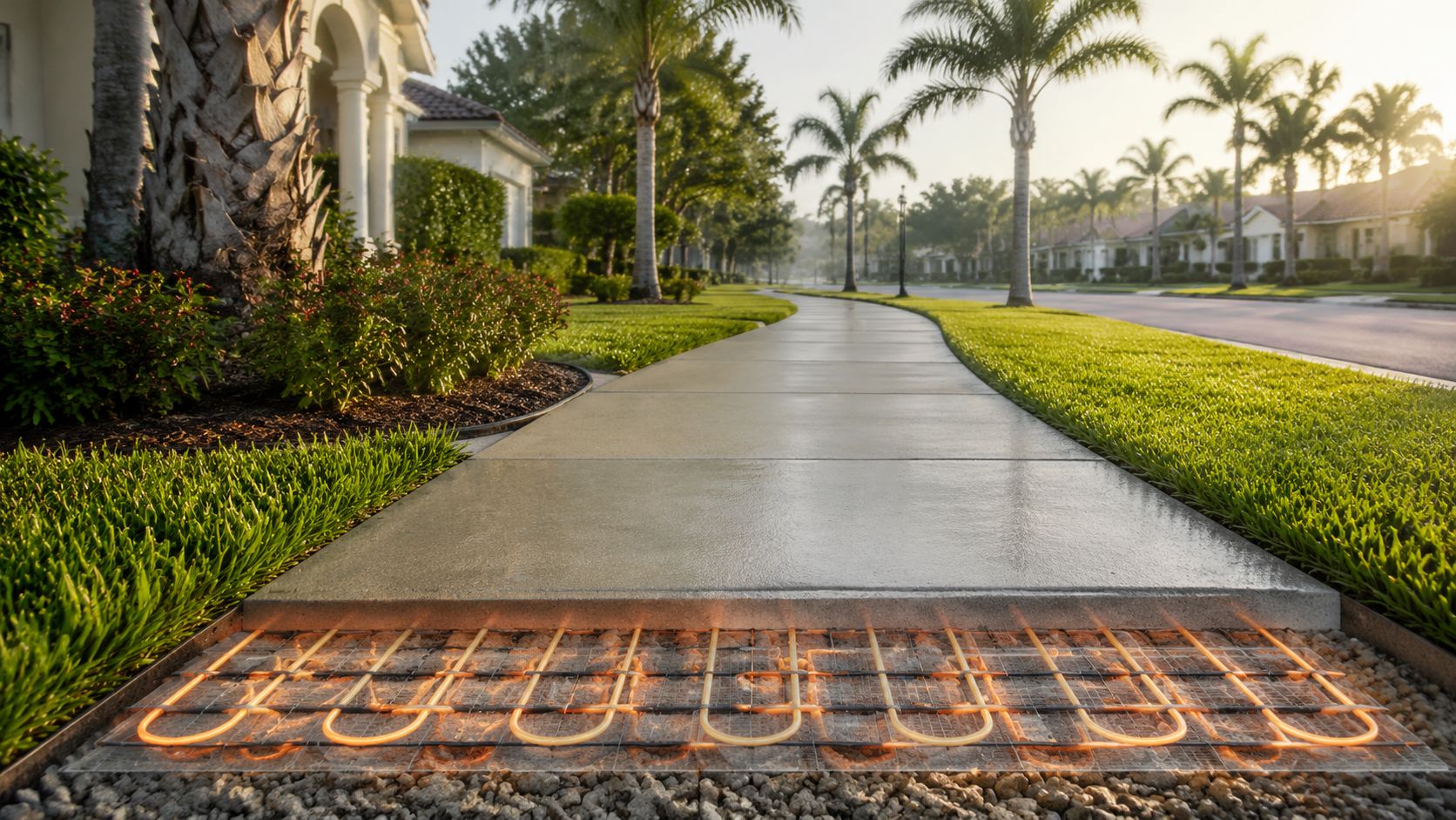 Heated Sidewalk Installation in Central Florida: A Guide