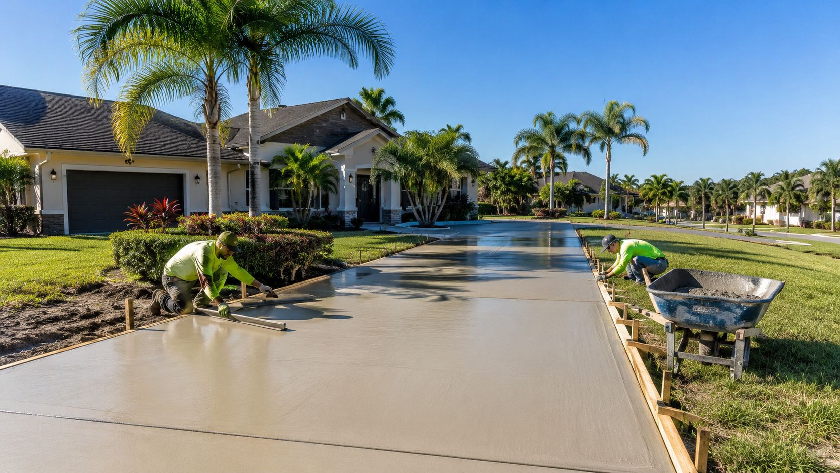 Concrete Driveway Installation in Central Florida