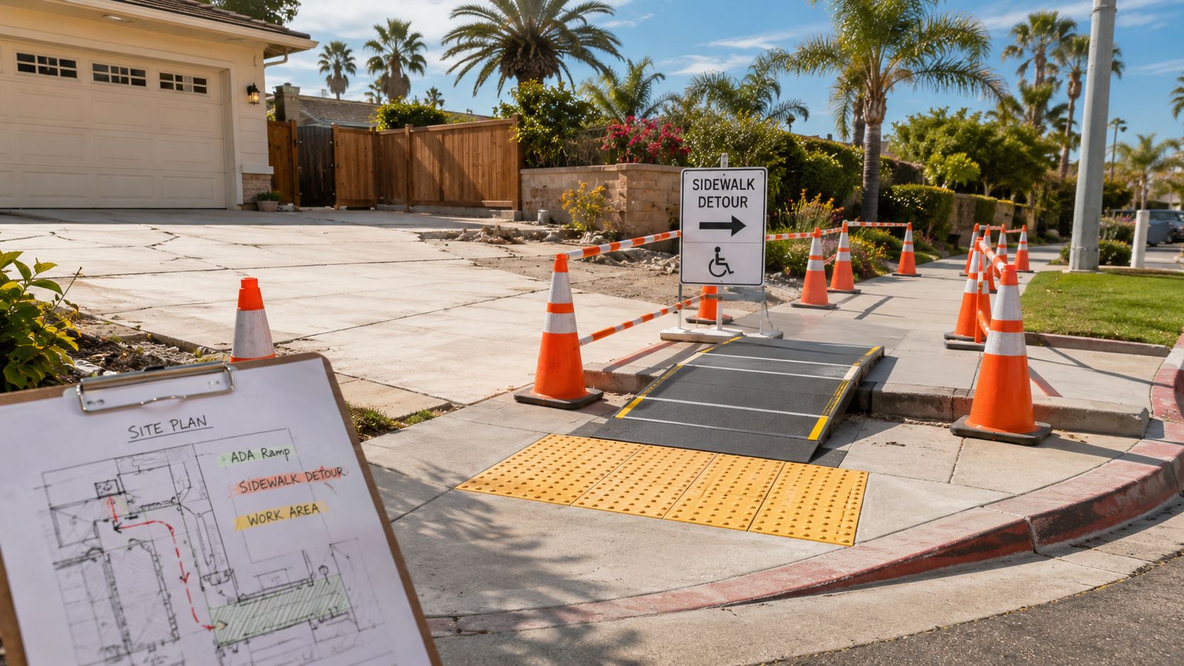 Traffic Management Planning for Driveway & Sidewalk Projects