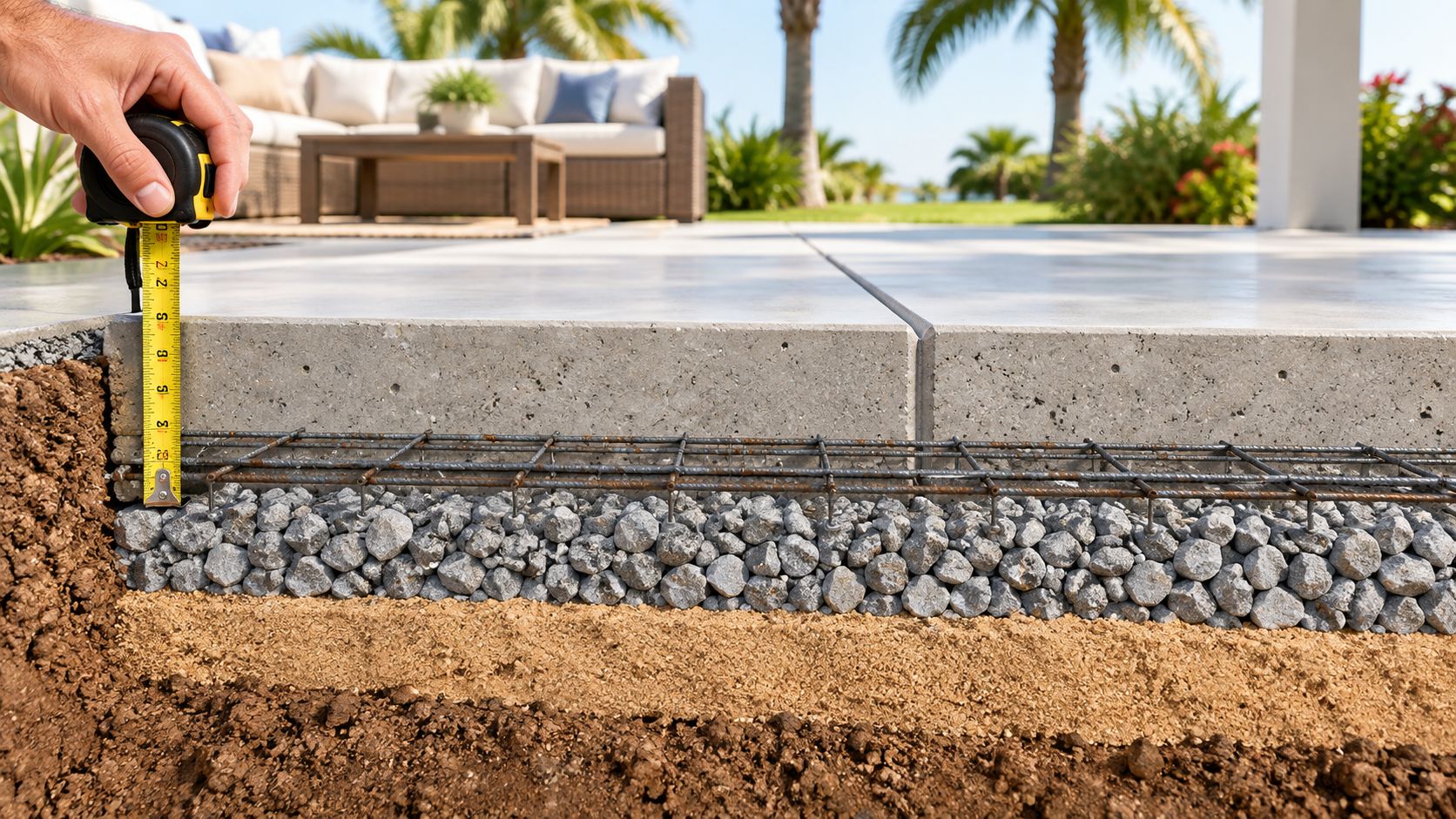 Concrete Patio Thickness: What Works in Florida