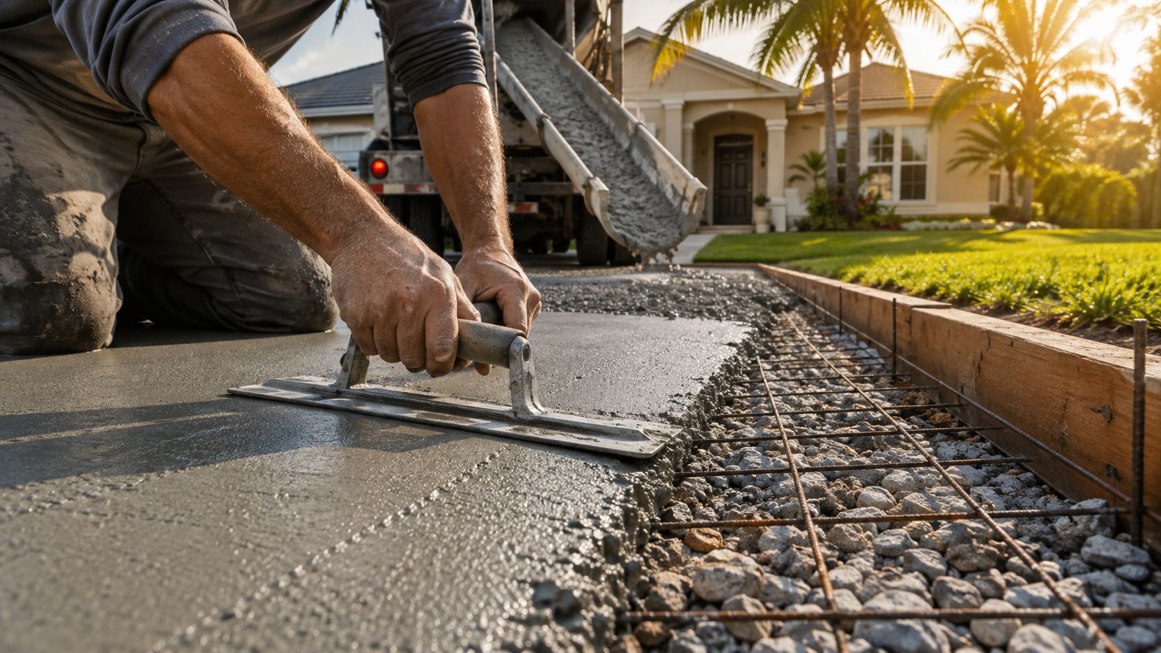 How to Concrete a Driveway in Central Florida