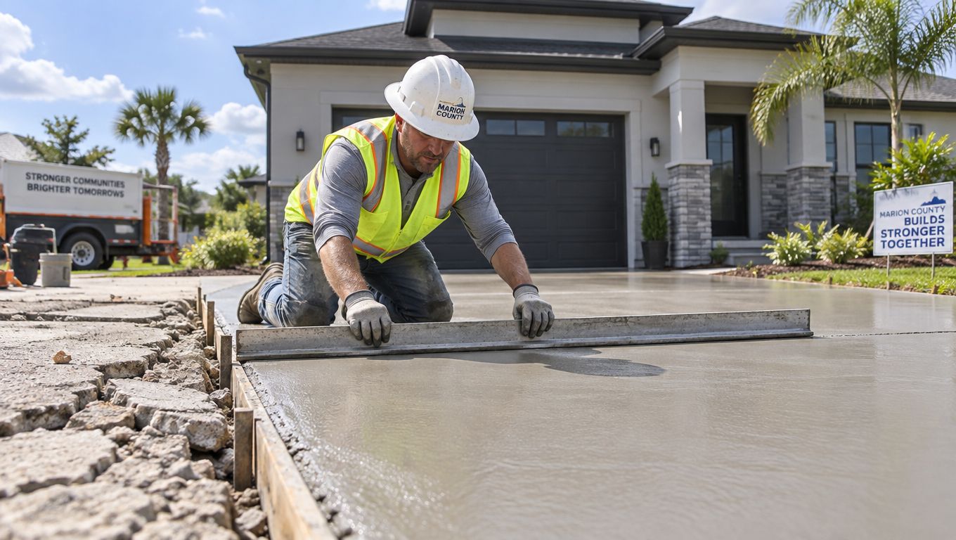 Concrete Driveway Replacement Contractors in Marion County