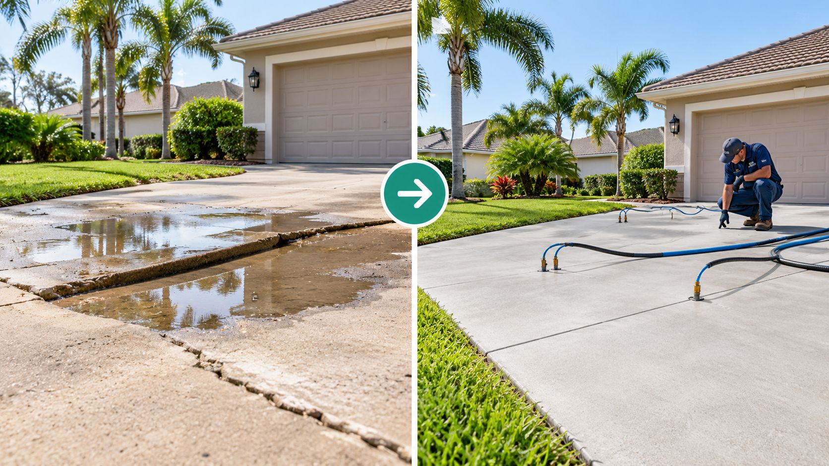 Uneven Driveway Repair Cost: A Central Florida Guide